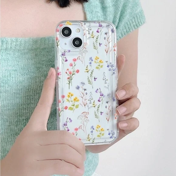 ⚠️Clearance iPhone 14/Pro/Pro Clear Floral Phone Case - Picture 2 of 3